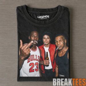 Mike Tyson, Michael Jordan and Michael Jackson GREATEST MIKES Drunk & Smoke Tee