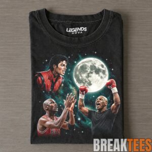 Mike Tyson, Michael Jordan and Michael Jackson GREATEST MIKES Drunk & Smoke Tee 1