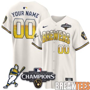 Milwaukee Brewers 2026 NL Division Champs Custom Baseball Jersey 1