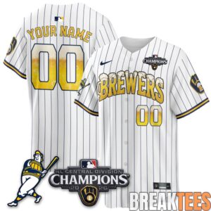 Milwaukee Brewers 2026 NL Division Champs Custom Baseball Jersey 3