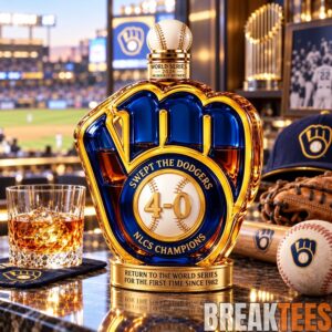 Milwaukee Brewers 2026 NLCS Champions Commemorative Whiskey Bottle