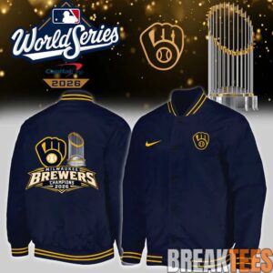 Milwaukee Brewers 2026 World Series Champions Bomber Jacket 5