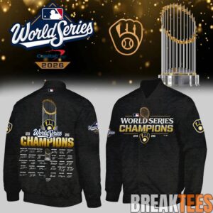 Milwaukee Brewers 2026 World Series Champions Bomber Jacket 6