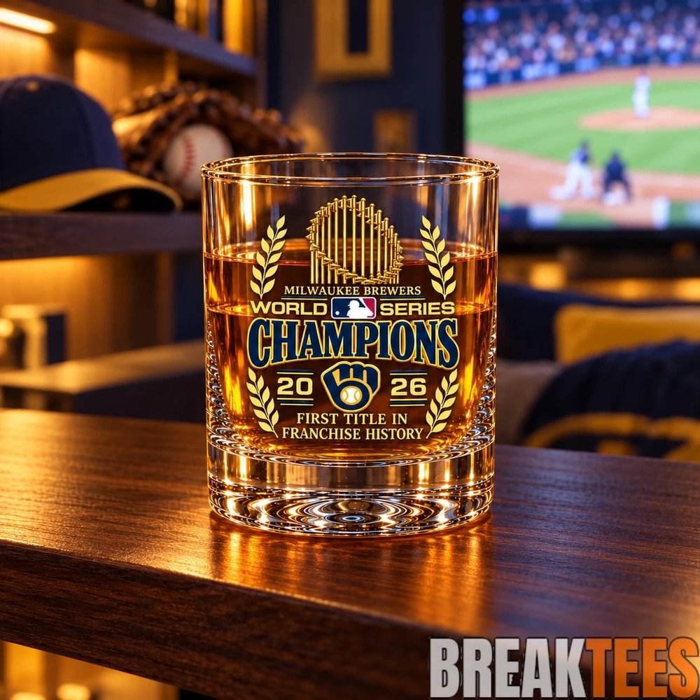 Milwaukee Brewers 2026 World Series Champions Glass Milwaukee Brewers 2026 World Series Champions Glass