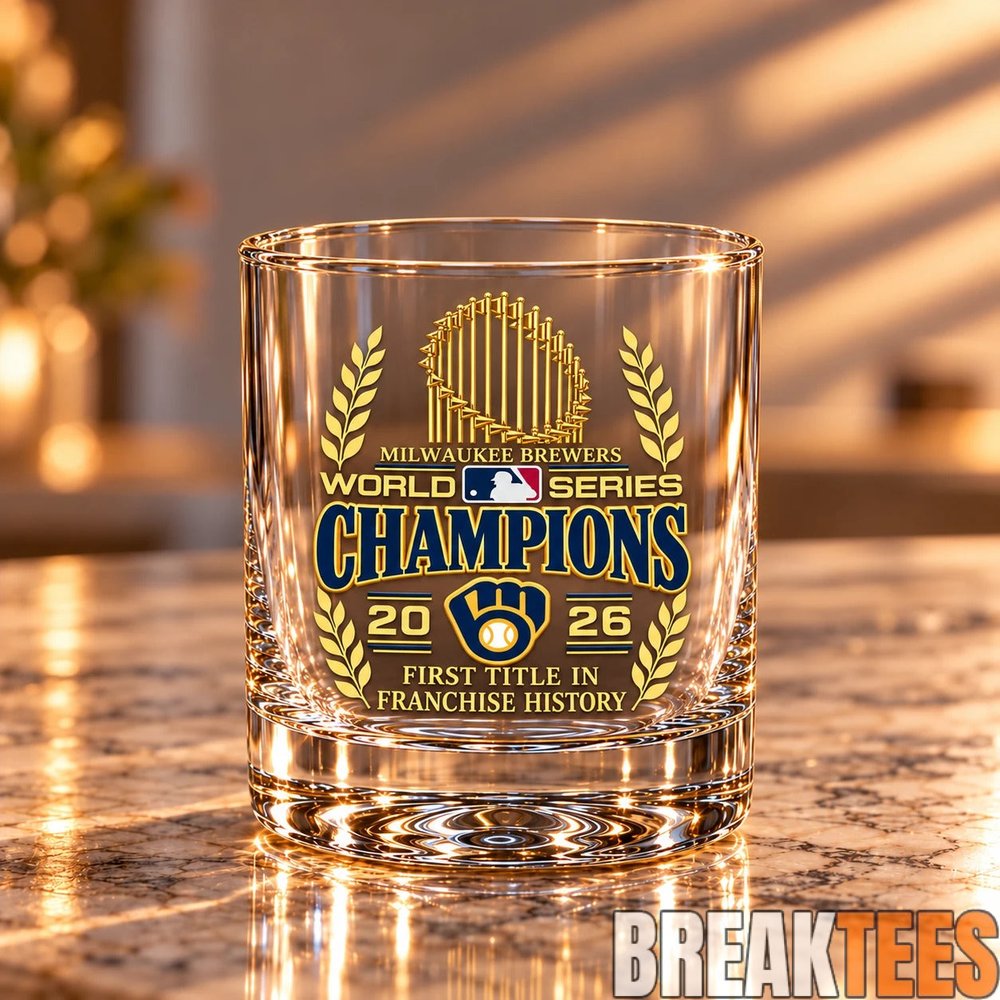 Milwaukee Brewers 2026 World Series Champions Glass Milwaukee Brewers 2026 World Series Champions Glass