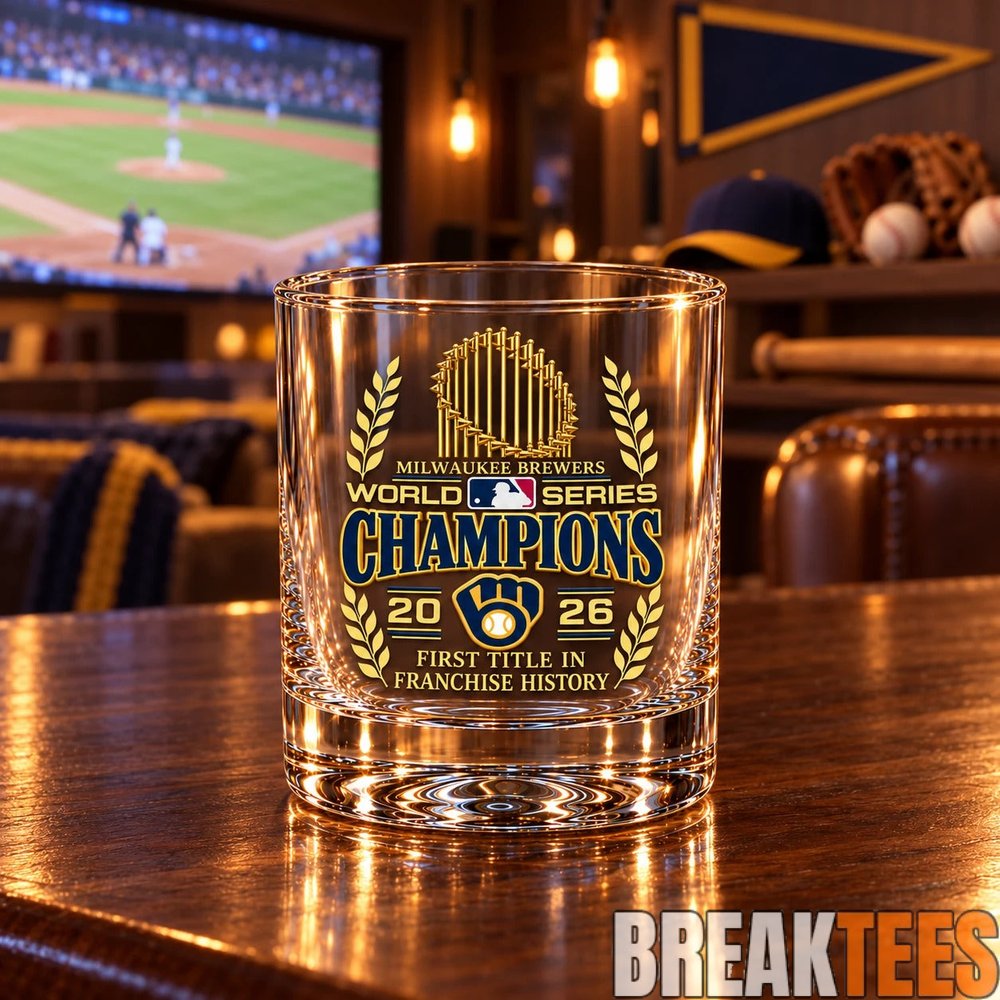 Milwaukee Brewers 2026 World Series Champions Glass Milwaukee Brewers 2026 World Series Champions Glass