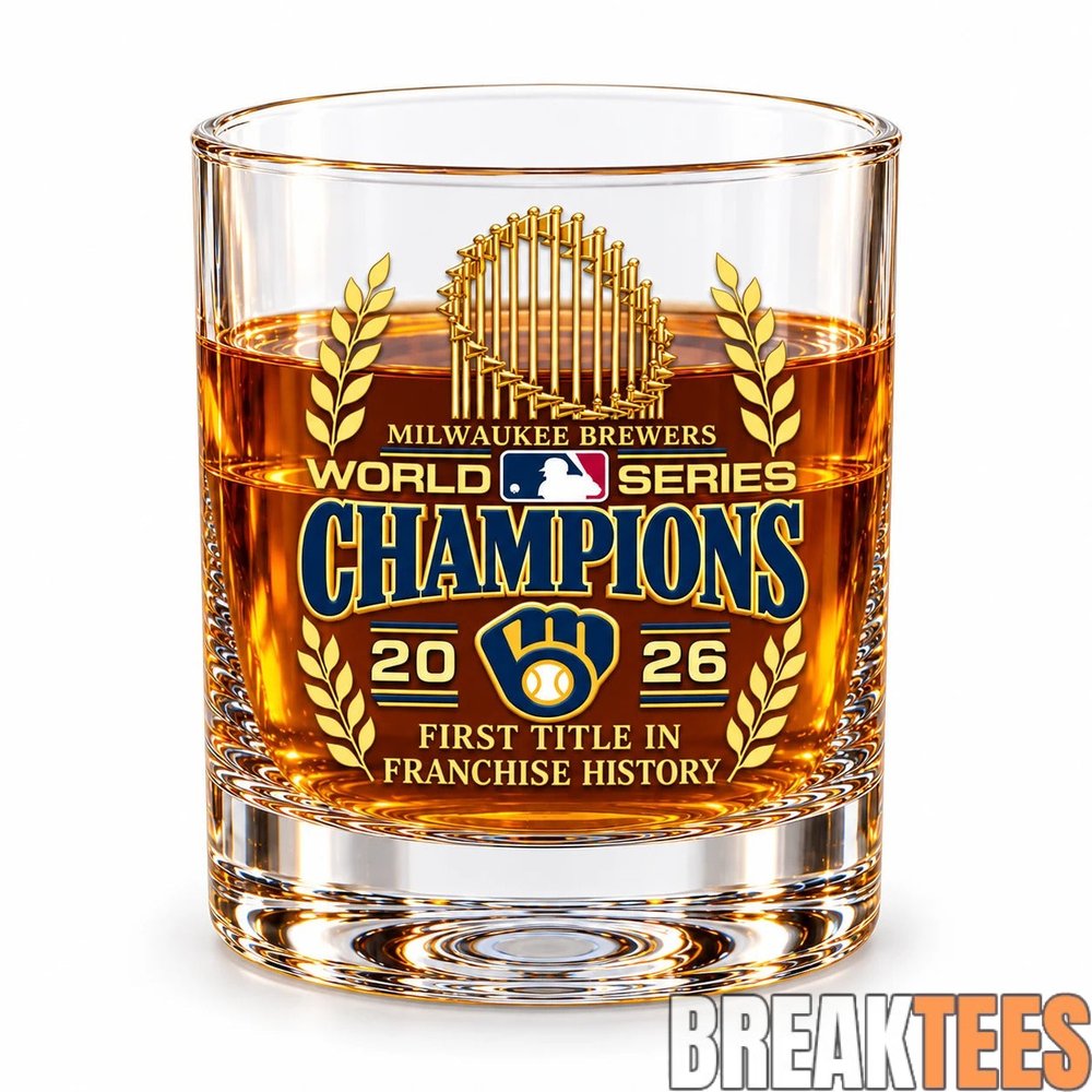 Milwaukee Brewers 2026 World Series Champions Glass Milwaukee Brewers 2026 World Series Champions Glass