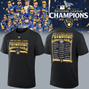 Milwaukee Brewers 2026 World Series Champions T-Shirt - Heather Charcoal