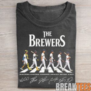 Milwaukee Brewers Abbey Road Walk T-Shirt 1