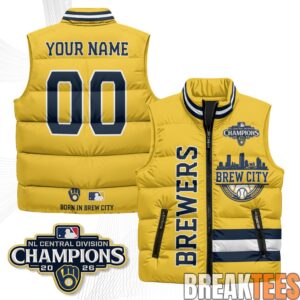 Milwaukee Brewers Brew City Custom Puffer Vest