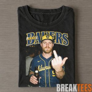 Milwaukee Brewers Jake Bauers Batting 2026 NLCS MVP Collage T-Shirt 2