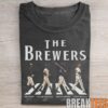 Milwaukee Brewers Players Smoking, Holding Beer and Middle Finger Trio T-Shirt