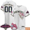 New York Giants 4X Champs & 100 Anniversary Custom Baseball Jersey