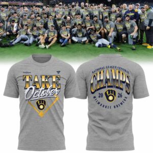 Milwaukee Brewers Take October – NL Central Division Champions 2026 T-Shirt