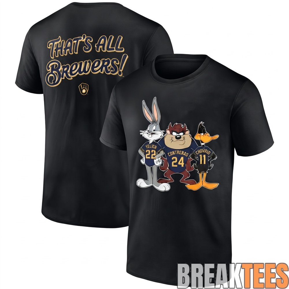 Milwaukee Brewers x Looney Toons 2026 Collection T-Shirt Milwaukee Brewers x Looney Toons 2026 Collection T-Shirt