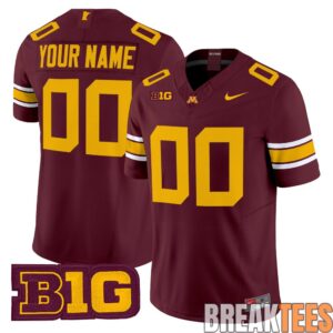 Minnesota Golden Gophers 2026 Custom Football Jersey