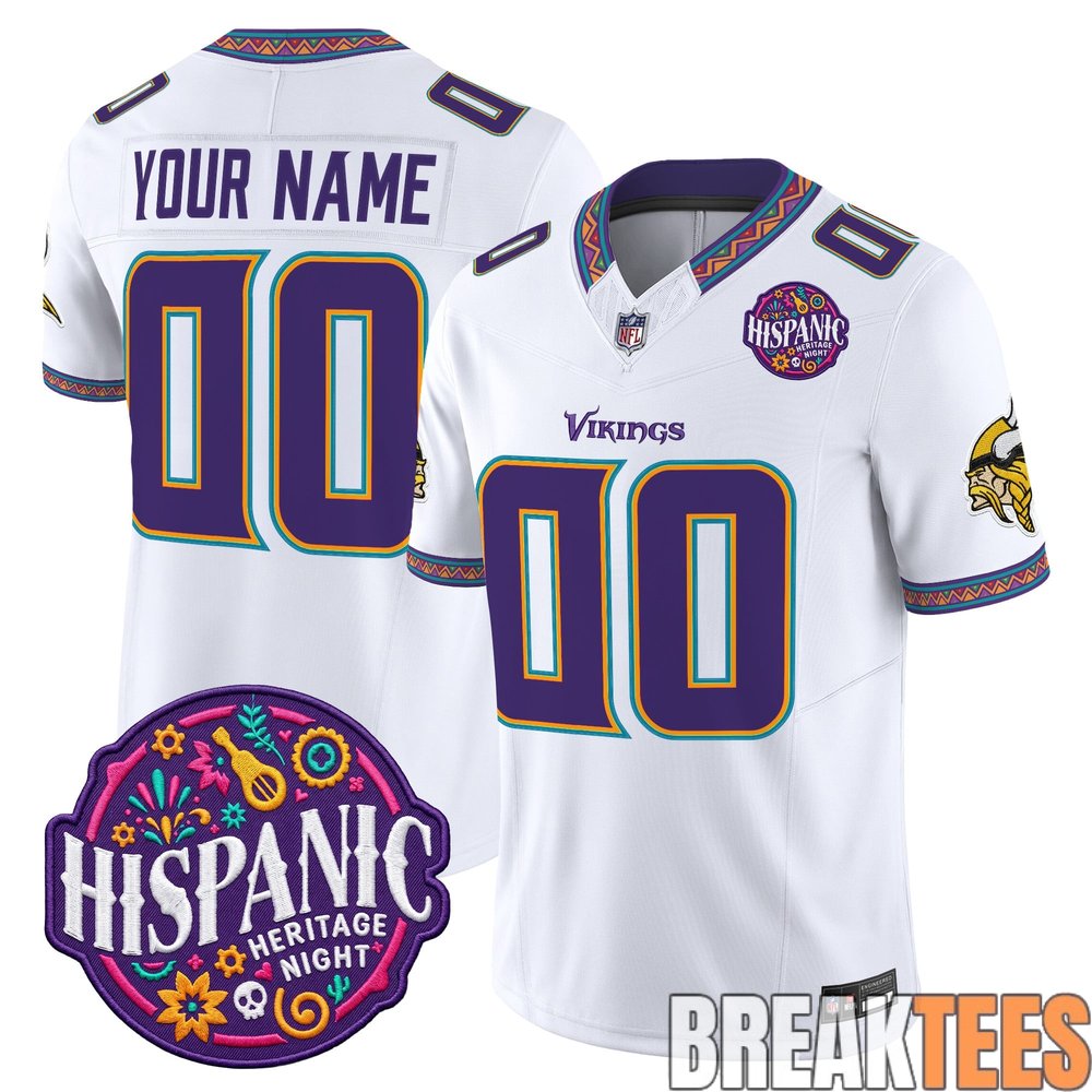 Minnesota Vikings 2026 Latino Heritage Month Custom Football Jersey Minnesota Vikings 2026 Latino Heritage Month Custom Football Jersey