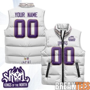 Minnesota Vikings 2026 Rivalries Custom Puffer Vest 1
