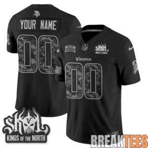 Minnesota Vikings 2026 Salute to Service Custom Football Jersey