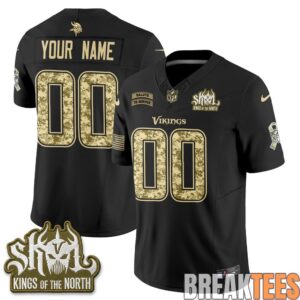 Minnesota Vikings 2026 Salute to Service Custom Football Jersey 1