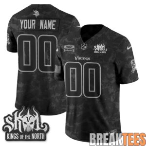 Minnesota Vikings 2026 Salute to Service Custom Football Jersey 2