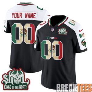 Minnesota Vikings Mexico Edition Custom Football Jersey 4