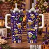 Miami Dolphins Special Tumbler 40oz with Handle Christmas For Fan