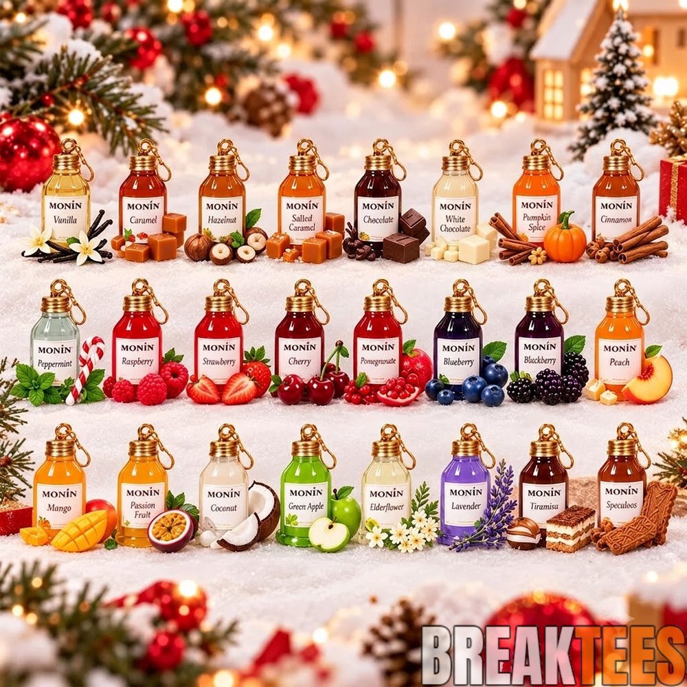 Monin Syrup 2026 Advent Calendar Red Festive Box – 24 Mini Syrup Bottle Charms Monin Syrup 2026 Advent Calendar Red Festive Box – 24 Mini Syrup Bottle Charms