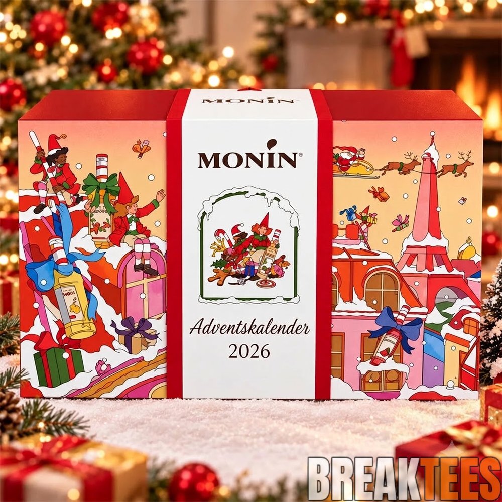 Monin Syrup 2026 Advent Calendar Red Festive Box – 24 Mini Syrup Bottle Charms Monin Syrup 2026 Advent Calendar Red Festive Box – 24 Mini Syrup Bottle Charms