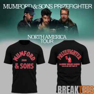 Mumford And Sons Prizefighter Tour 2026 T-Shirt