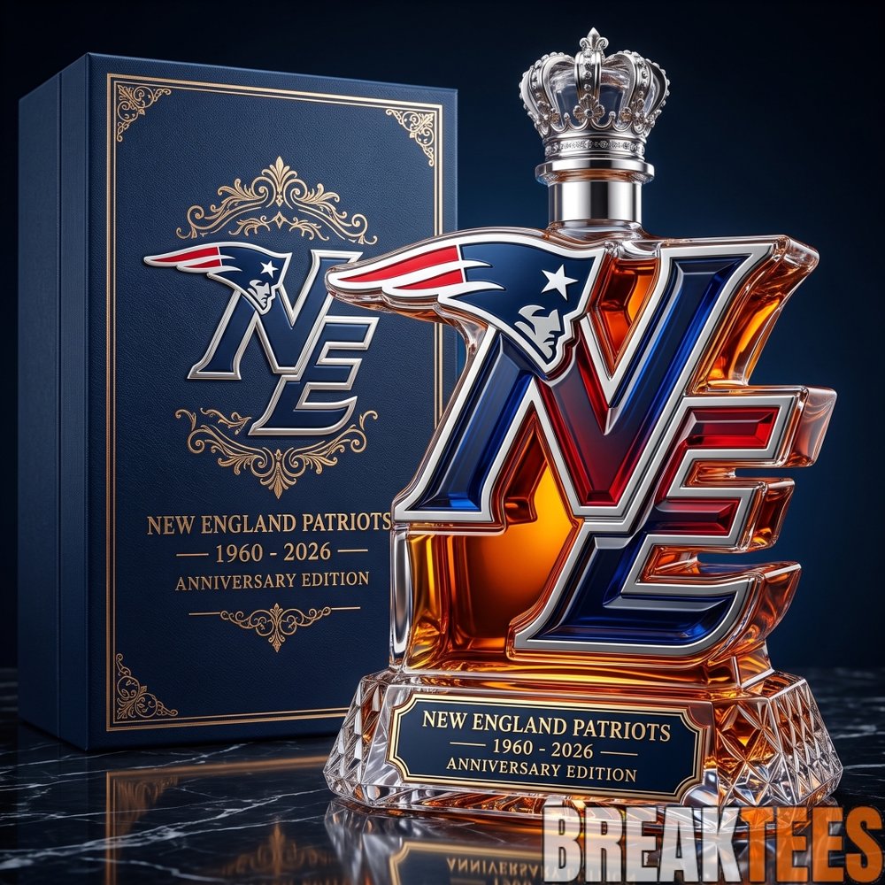New England Patriots 66th Anniversary Whiskey Decanter New England Patriots 66th Anniversary Whiskey Decanter