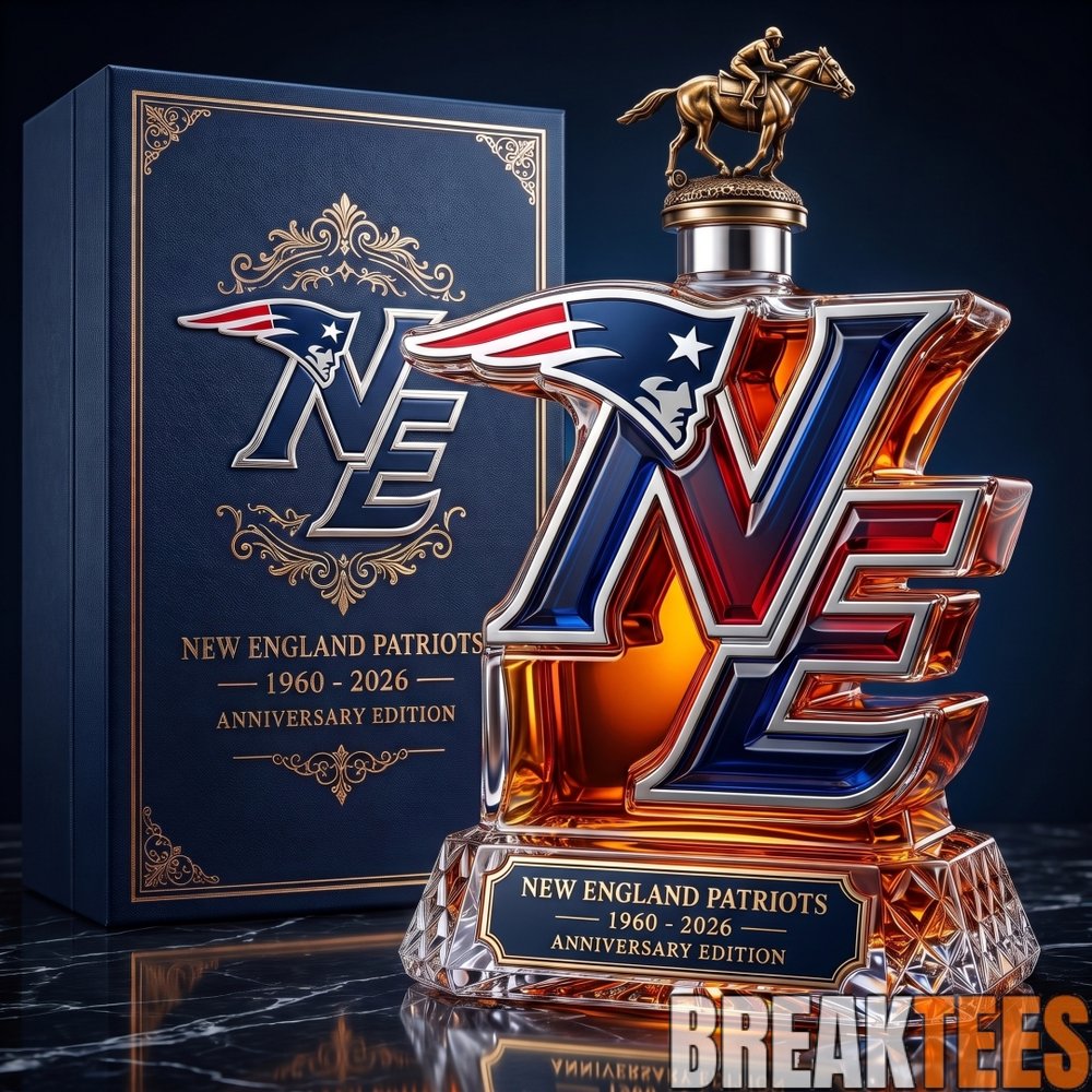 New England Patriots 66th Anniversary Whiskey Decanter New England Patriots 66th Anniversary Whiskey Decanter