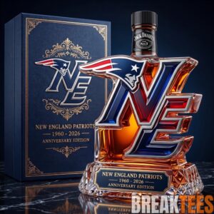 New England Patriots 66th Anniversary Whiskey Decanter 2 New England Patriots 66th Anniversary Whiskey Decanter 2