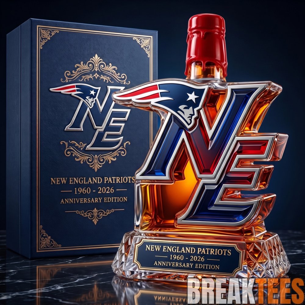 New England Patriots 66th Anniversary Whiskey Decanter New England Patriots 66th Anniversary Whiskey Decanter