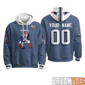 New England Patriots Minuteman Edition Custom Fleece Hoodie