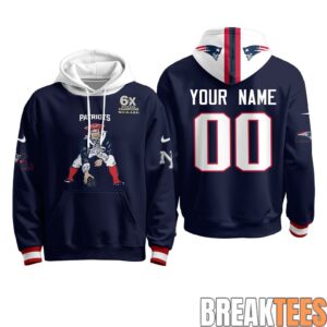 New England Patriots Minuteman Edition Custom Fleece Hoodie 1