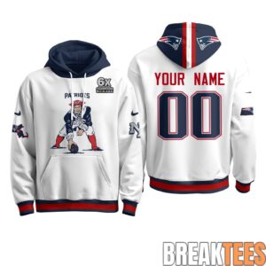 New England Patriots Minuteman Edition Custom Fleece Hoodie 2