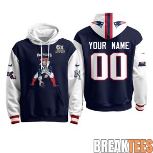 New England Patriots Minuteman Edition Custom Fleece Hoodie 4