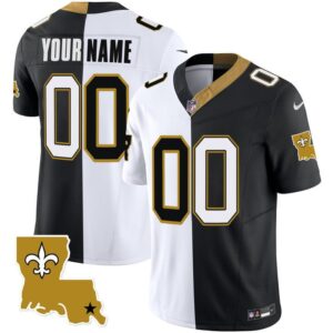 New Orleans Saints Custom Split Football Jersey