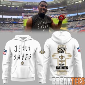 New Orleans Saints Jesus Saves Special Hoodie 1