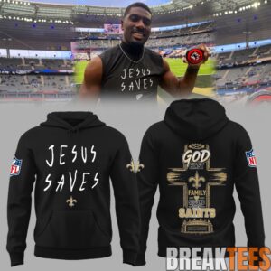 New Orleans Saints Jesus Saves Special Hoodie 2