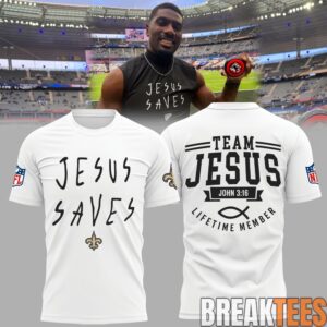 New Orleans Saints Jesus Saves Special Tee 1