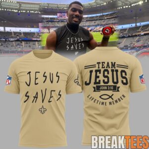 New Orleans Saints Jesus Saves Special Tee 2