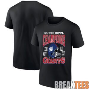 New York Giants 4x Super Bowl Champions T-Shirt 3