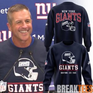 New York Giants Football Helmet NY EST. 1925 Sweatshirt