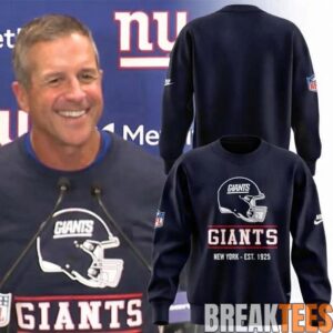 New York Giants Football Helmet NY EST. 1925 Sweatshirt 1