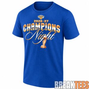 New York Knicks Champions 2026 Night T-Shirt