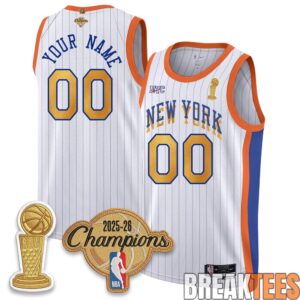 New York Knicks Champions Night Custom Basketball Jersey 2