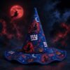 New Orleans Saints Halloween Moon Pumpkin Quilted Witch Hat