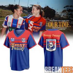 Newcastle Knights PREPARE FOR GAME DAY OUR TIME Baseball Jersey